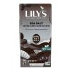 Lily's Sweets Chocolate Bar - Dark Chocolate - 70 Percent Cocoa - Sea Salt - 2.8 Oz Bars - Case Of 12