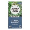 Alter Eco Americas Organic Chocolate Bar - Dark Blackout - 2.82 Oz Bars - Case Of 12