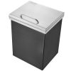 VEVOR Drop in Ice Chest, 14"L x 12"W x 18"H Stainless Steel Ice Cooler, Commercial Ice Bin with Hinged Cover, 40 qt Outdoor Kitchen Ice Bar