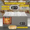 VEVOR 110V Commercial Food Warmer 1x1/3GN and 4x1/6GN, 5-Pan Stainless Steel Bain Marie 13.7 Quart Capacity,1500W Steam Table 15cm/6inch Deep