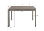 6pc Dining Set Contemporary Farmhouse Style Counter Height 18" Expandable Leaf Table Gray Finish Upholstered Chairs Bench Wooden Solid Wood Dining Roo