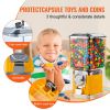 VEVOR 17"H Gumball Machine Vending Coin Bank Vintage Candy Dispenser PC Yellow