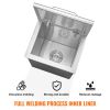 VEVOR Drop in Ice Chest, 14"L x 12"W x 18"H Stainless Steel Ice Cooler, Commercial Ice Bin with Hinged Cover, 40 qt Outdoor Kitchen Ice Bar
