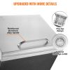 VEVOR Drop in Ice Chest, 14"L x 12"W x 18"H Stainless Steel Ice Cooler, Commercial Ice Bin with Hinged Cover, 40 qt Outdoor Kitchen Ice Bar