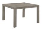6pc Dining Set Contemporary Farmhouse Style Counter Height 18" Expandable Leaf Table Gray Finish Upholstered Chairs Bench Wooden Solid Wood Dining Roo