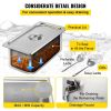 VEVOR 110V Commercial Food Warmer 1x1/3GN and 4x1/6GN, 5-Pan Stainless Steel Bain Marie 13.7 Quart Capacity,1500W Steam Table 15cm/6inch Deep