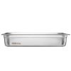 VEVOR 6 Pack Hotel Pans, Full Size Anti-Jam Steam Pan, 0.8mm Thick Stainless Steel Restaurant Steam Table Pan, 4-Inch Deep Commercial Table Pan